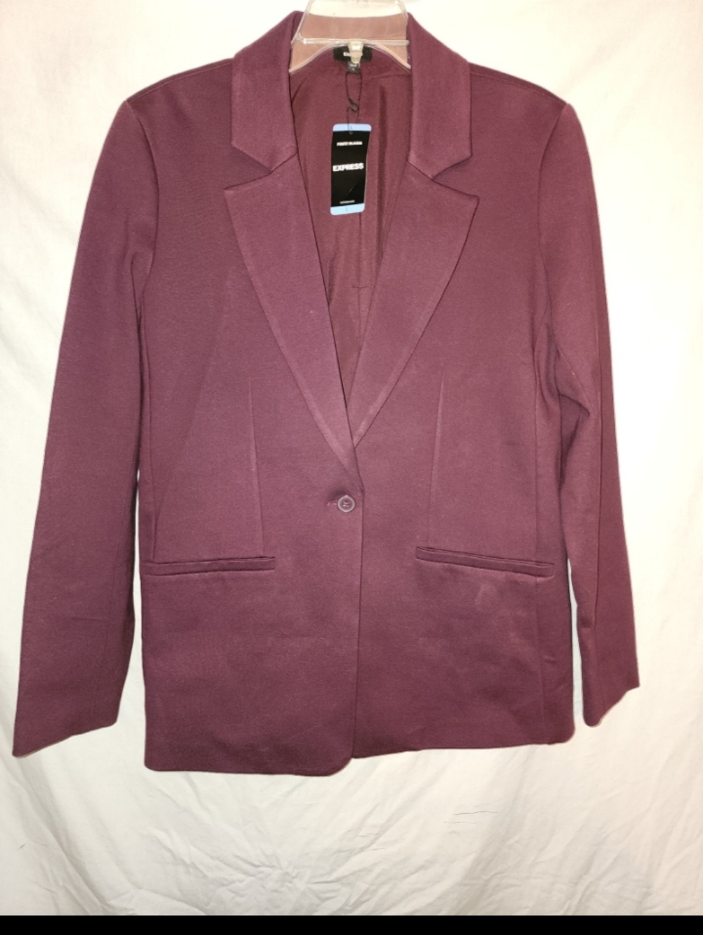 Express womens size large Burgundy Pointe blazer